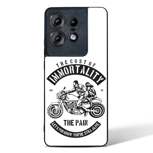 Ride Eternal Motorcycle Glass Phone CaseMotorola Edge 50 Pro
