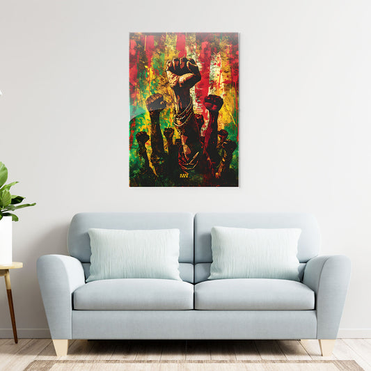 Rise & Resist Metal-Poster