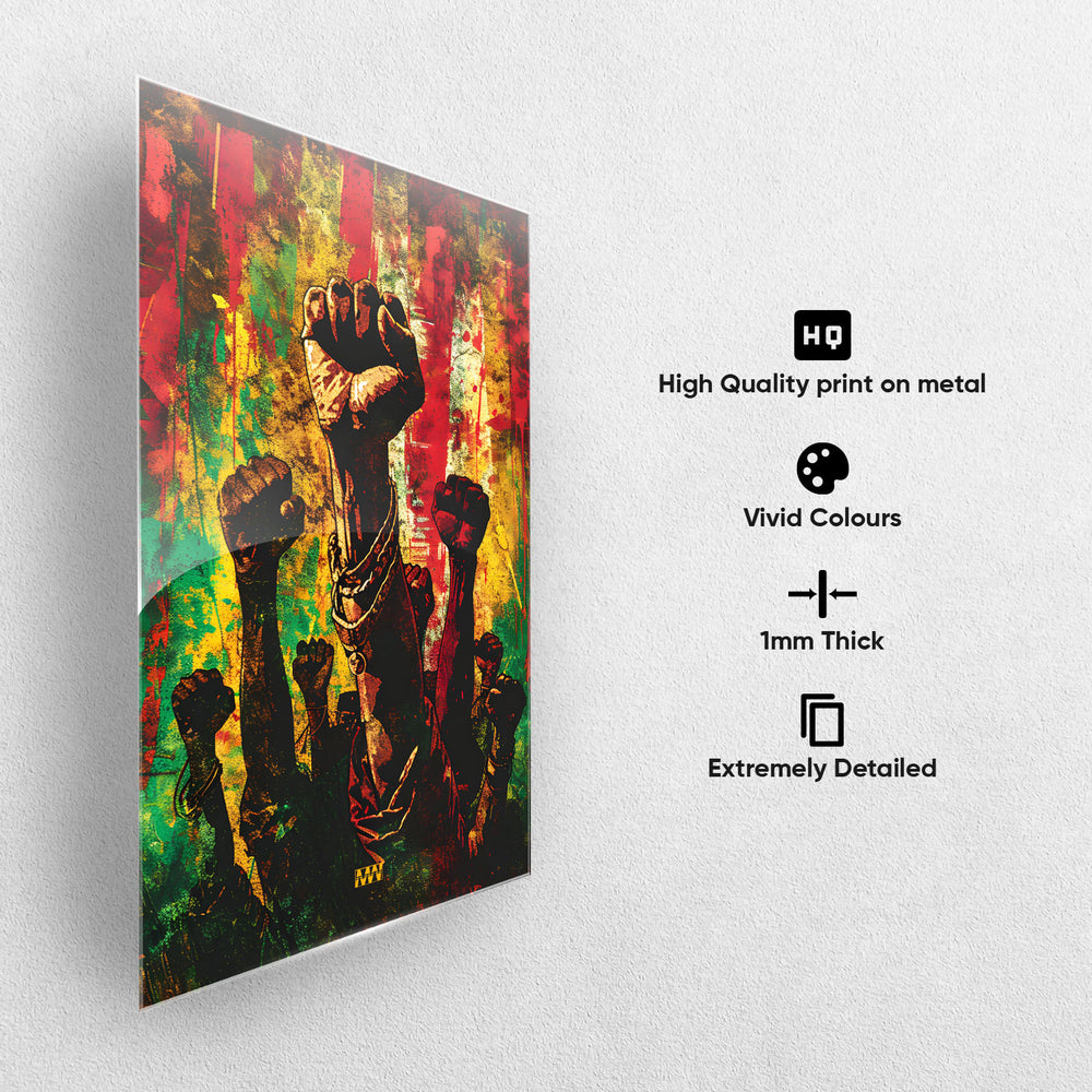 Rise & Resist Metal-Poster