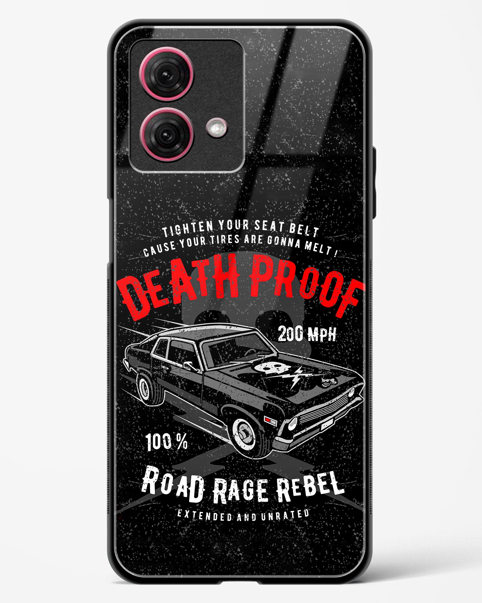 Road Rage Rebel Glass Phone Case-Moto G84 5G