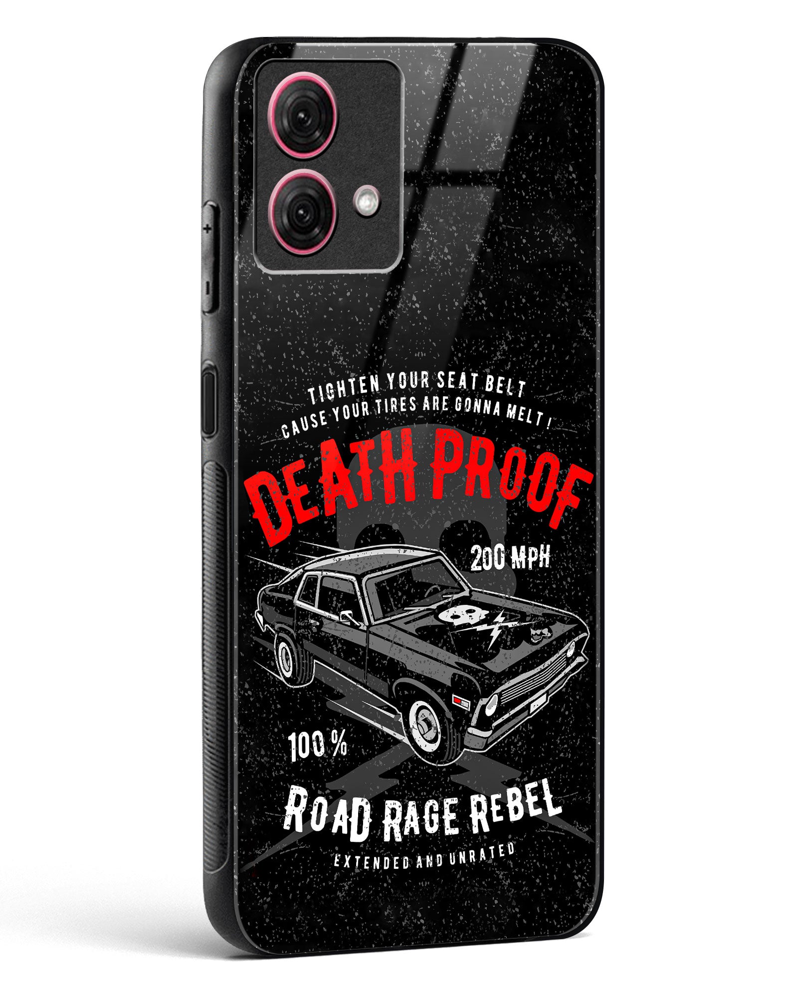 Road Rage Rebel Glass Phone Case-Moto G84 5G