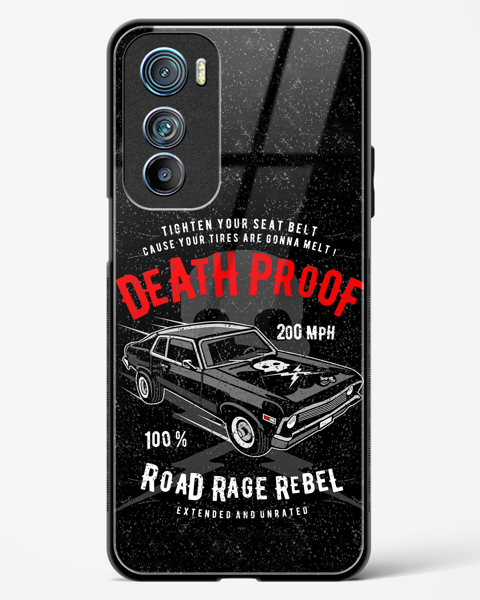 Road Rage Rebel Glass Phone Case-Motorola Edge 30