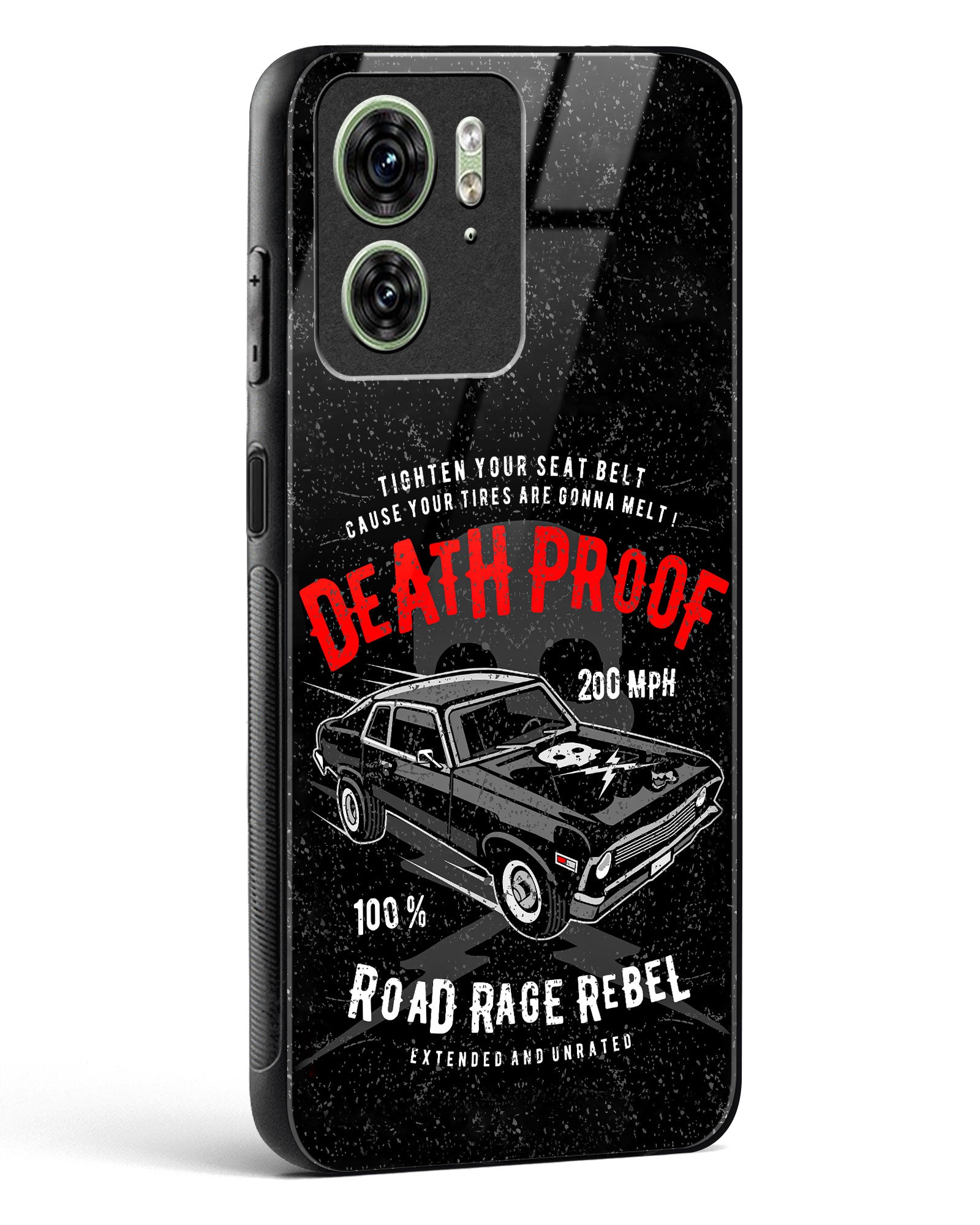 Road Rage Rebel Glass Phone Case-Motorola Edge 40