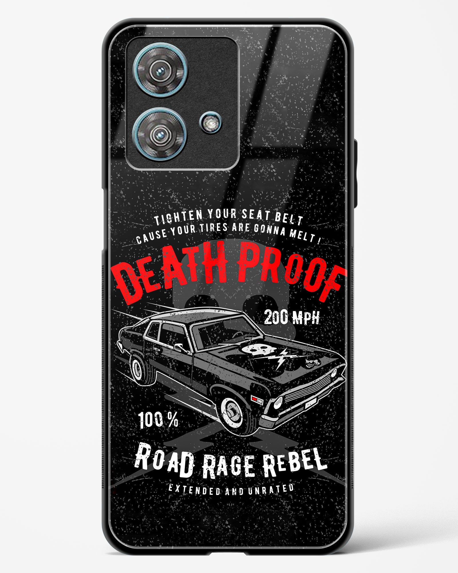 Road Rage Rebel Glass Phone Case-Motorola Edge 40 Neo