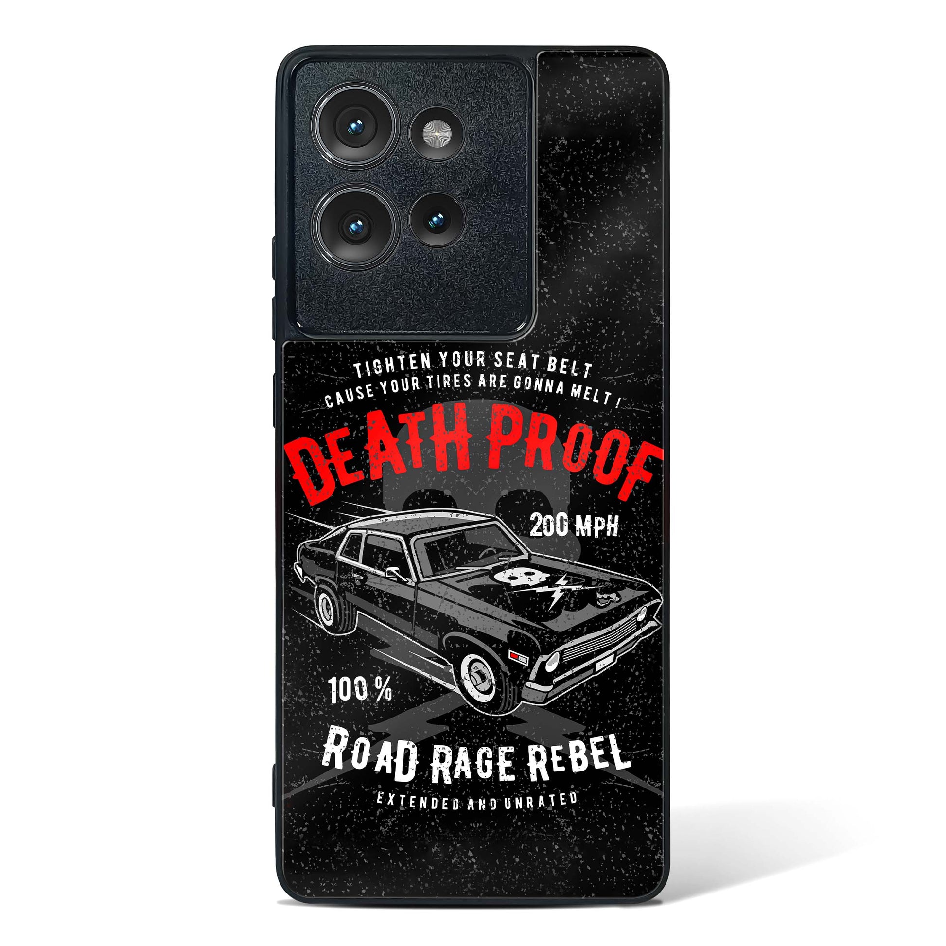 Road Rage Rebel Glass Phone Case-Motorola Edge 50