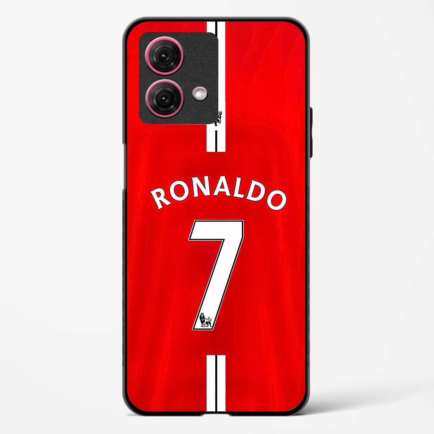 Ronaldo Red Jersey No 7 Glass Phone Case-Moto G84 5G