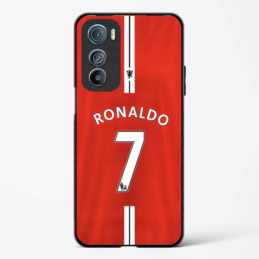 Ronaldo Red Jersey No 7 Glass Phone Case-Motorola Edge 30
