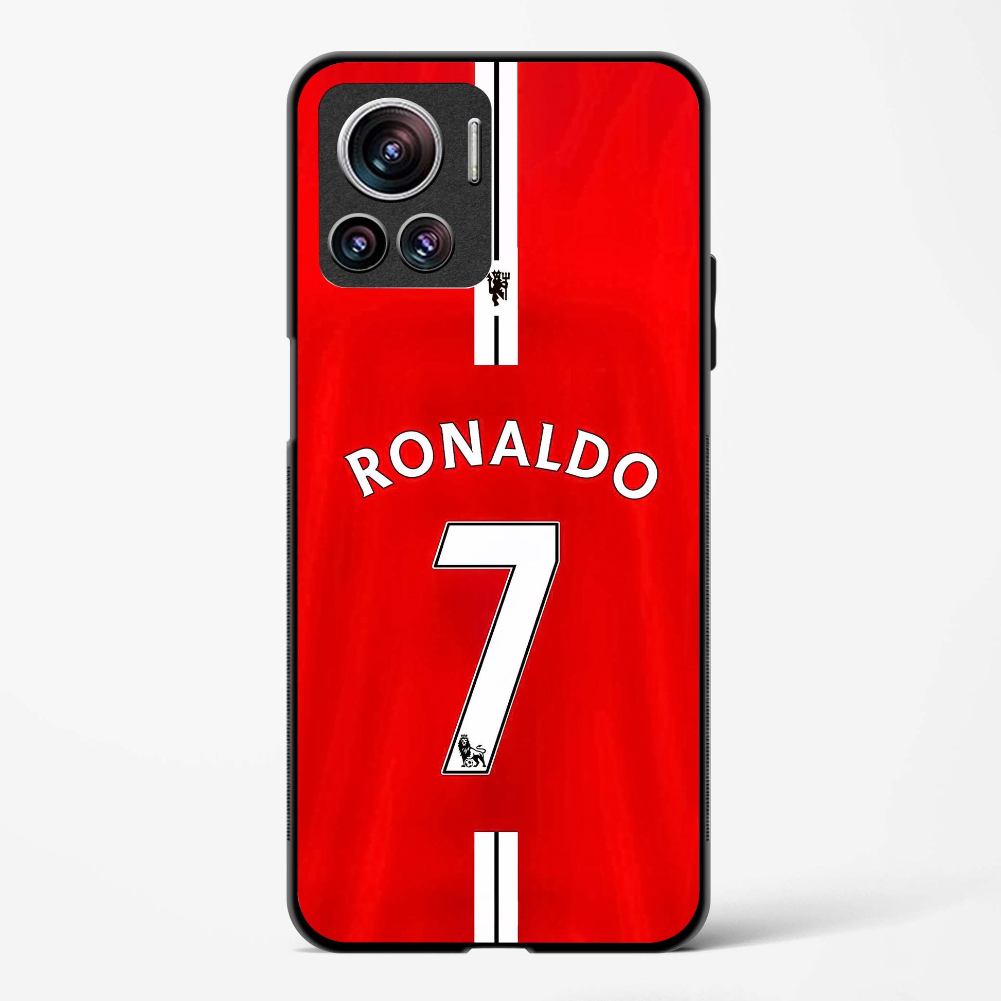 Ronaldo Red Jersey No 7 Glass Phone Case-Motorola Edge 30 Ultra
