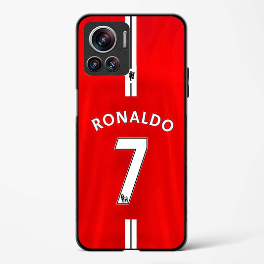 Ronaldo Red Jersey No 7 Glass Phone Case-Motorola Edge 30 Ultra