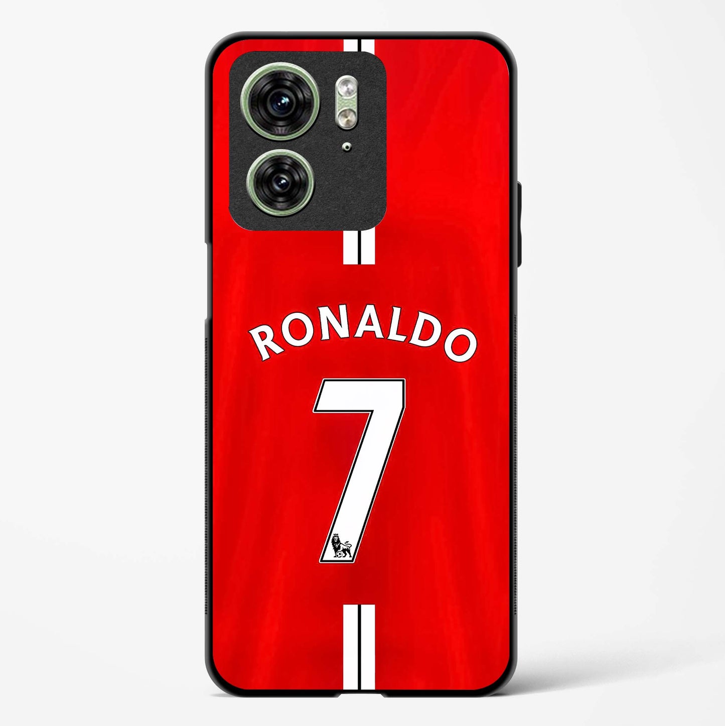 Ronaldo Red Jersey No 7 Glass Phone Case-Motorola Edge 40