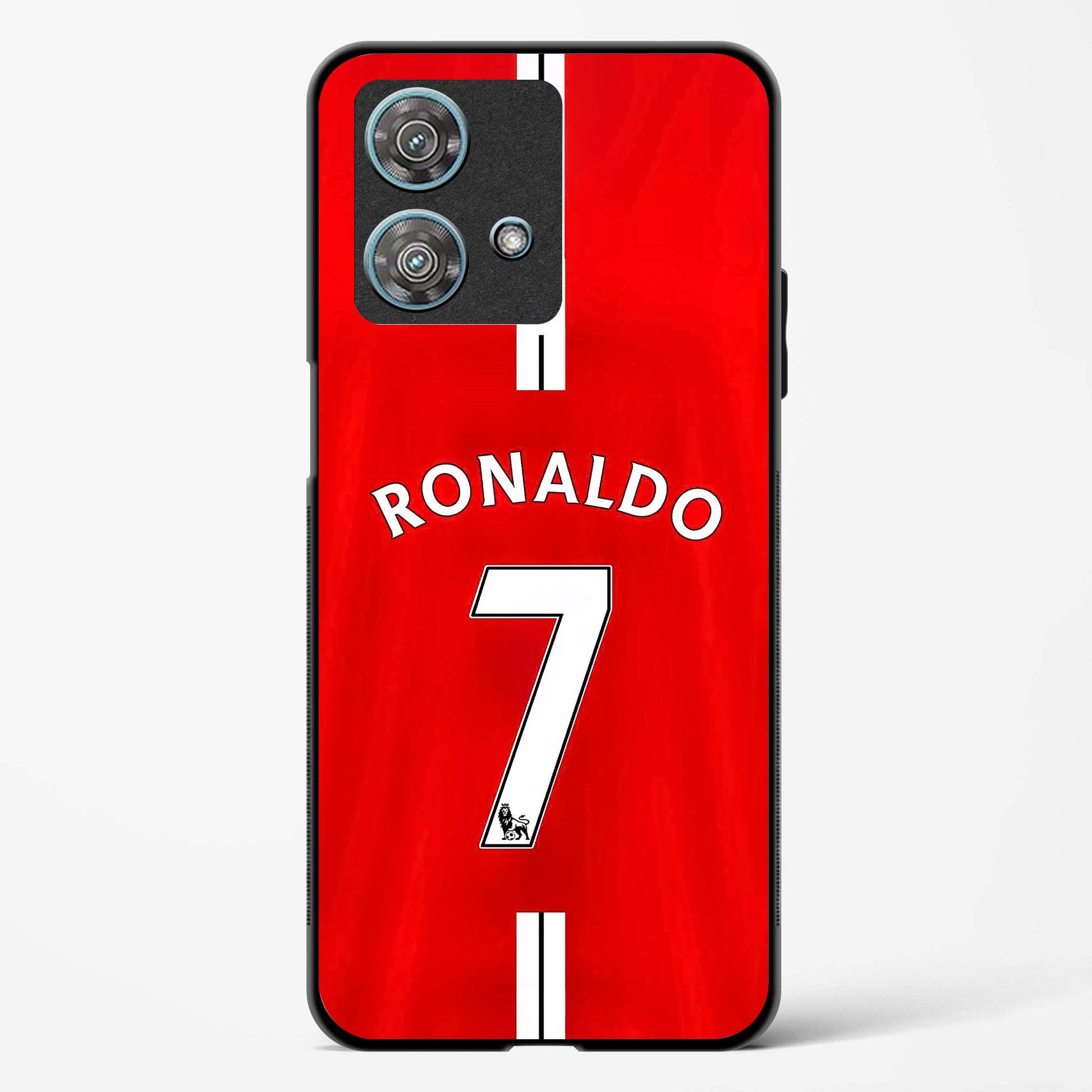 Ronaldo Red Jersey No 7 Glass Phone Case-Motorola Edge 40 Neo