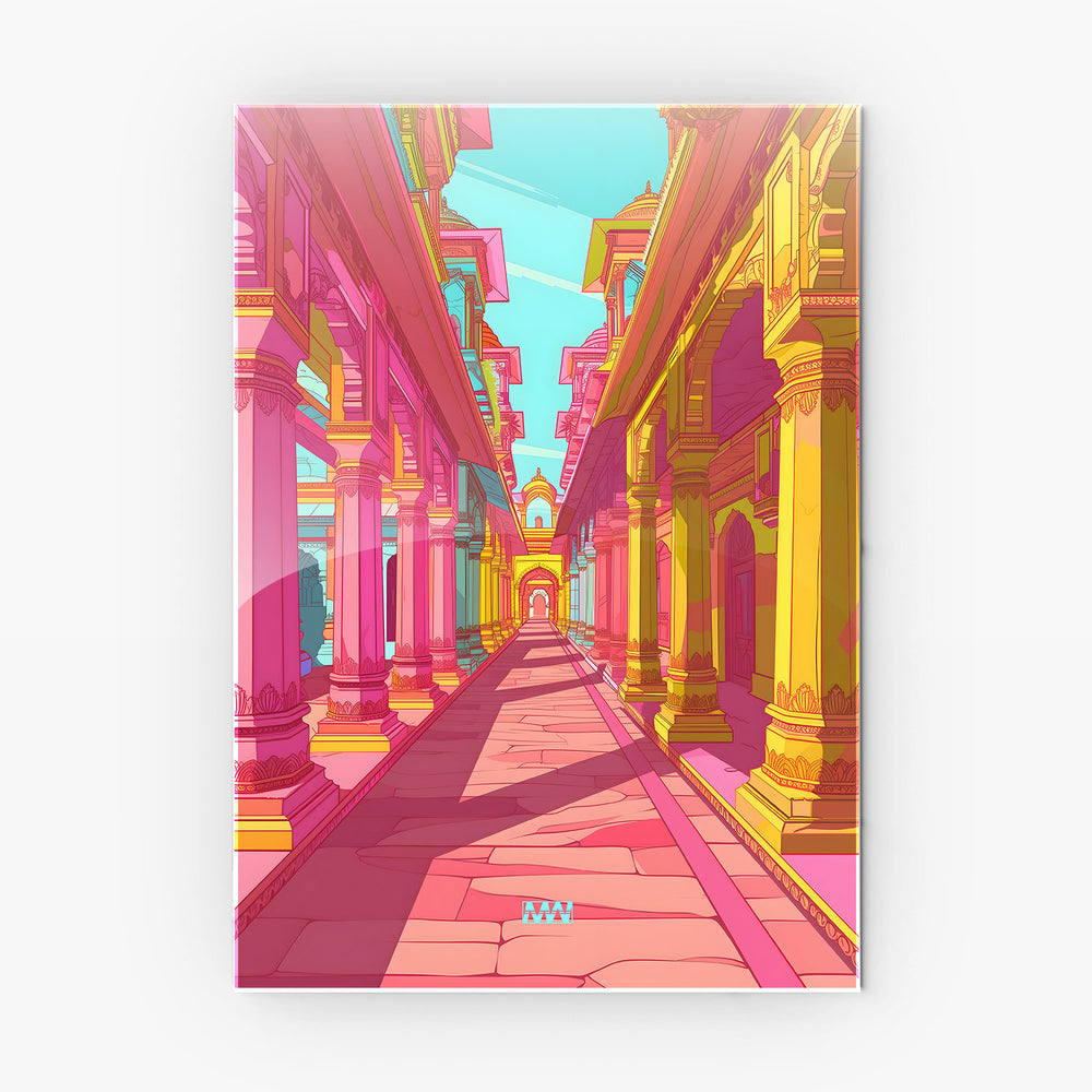 Royal Archway View metal poster