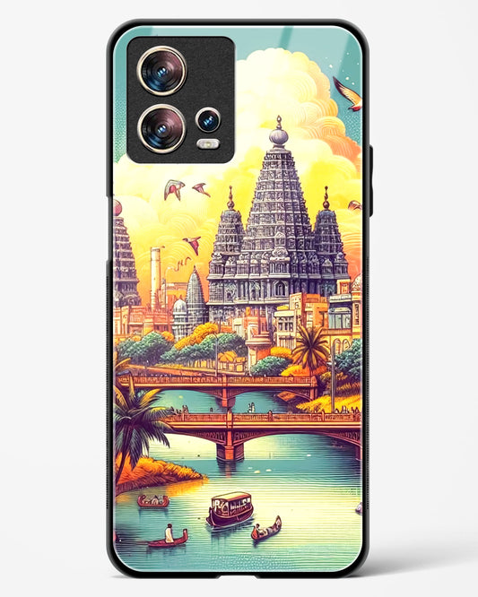 Sacred Sunset Voyage Glass Phone Case-Motorola Edge 30 Fusion