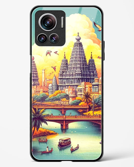 Sacred Sunset Voyage Glass Phone Case-Motorola Edge 30 Ultra