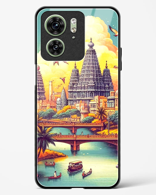 Sacred Sunset Voyage Glass Phone Case-Motorola Edge 40