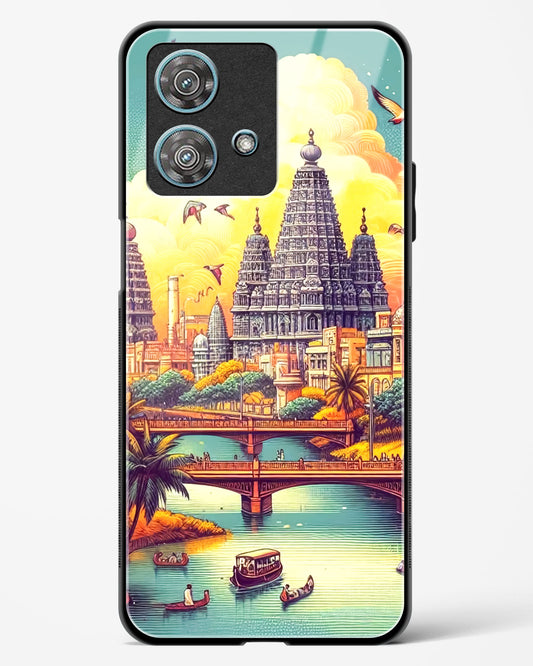 Sacred Sunset Voyage Glass Phone Case-Motorola Edge 40 Neo