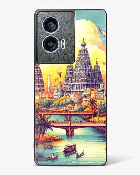 Sacred Sunset Voyage Glass Phone Case-Motorola Edge 50 Fusion