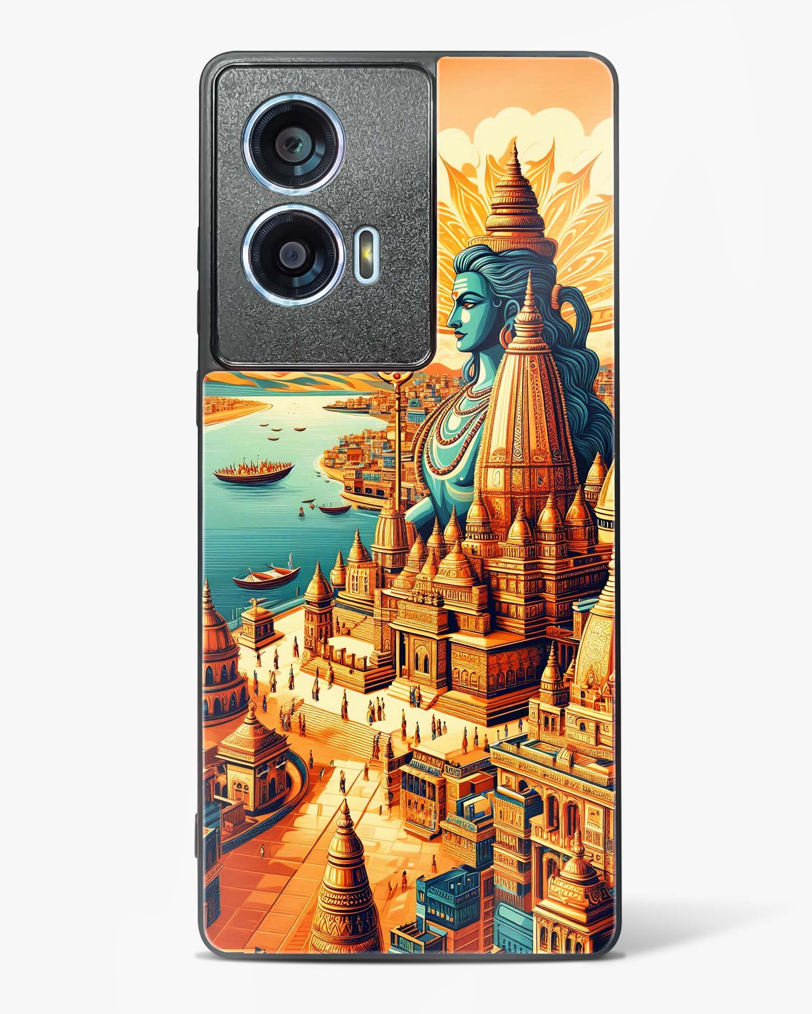 Sacred Varanasi Kasi Glass Phone Case-Motorola Edge 50 Fusion
