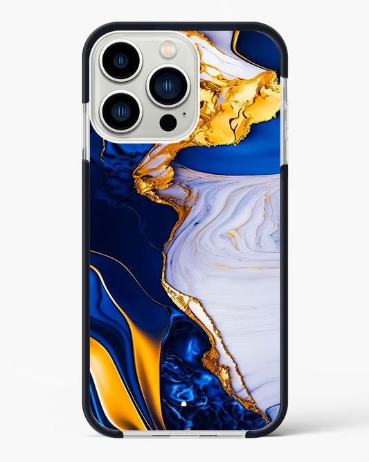 Sapphire Gold Marble Impact Drop Protection Case