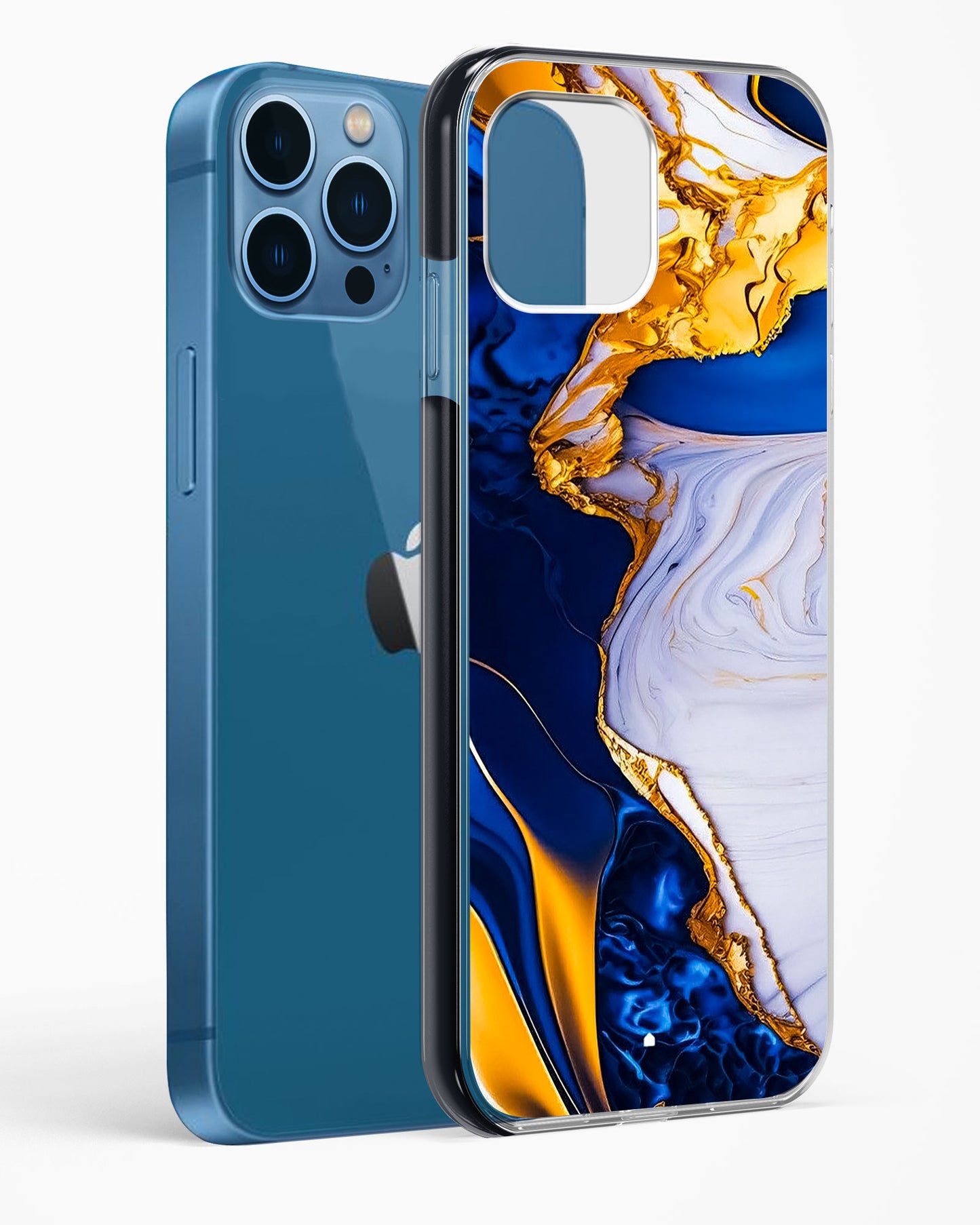 Sapphire Gold Marble Impact Drop Protection Case