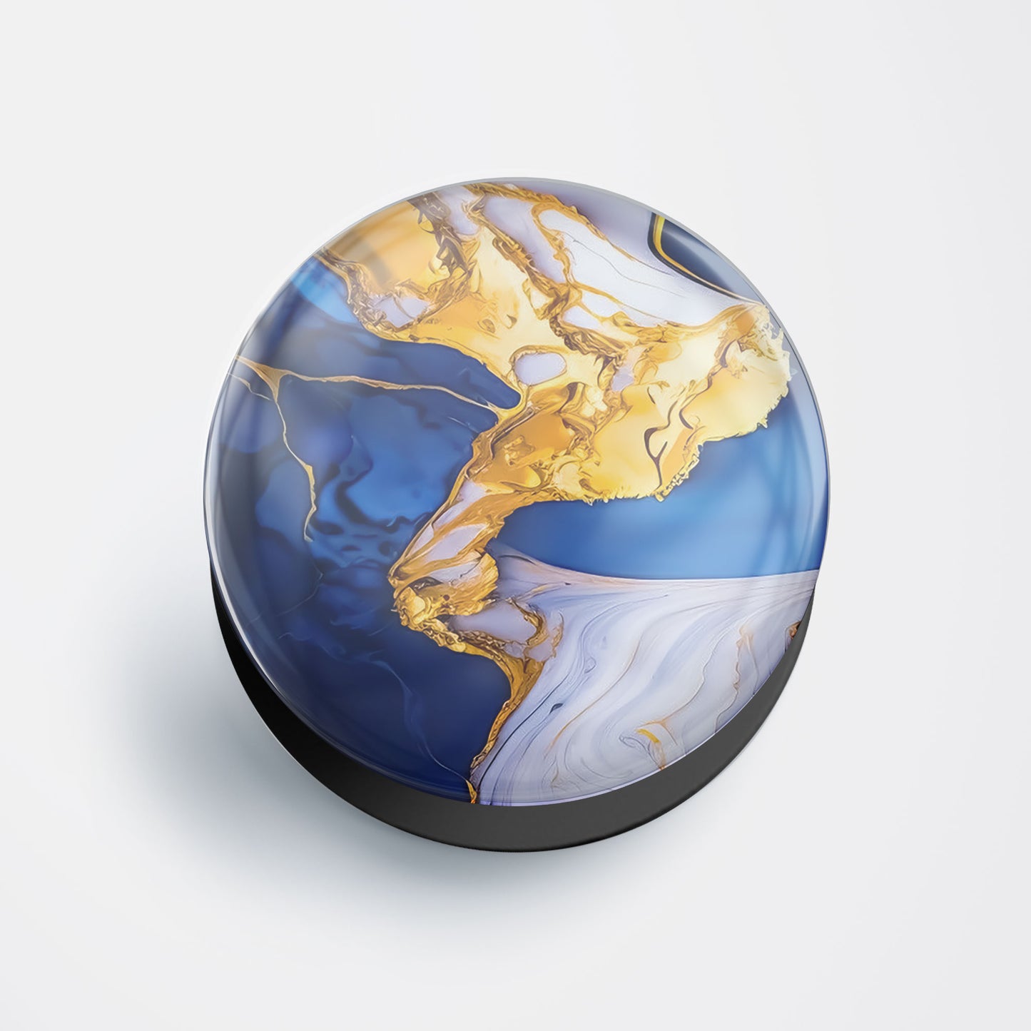 Sapphire Gold Marble  Gloss Pop Holder