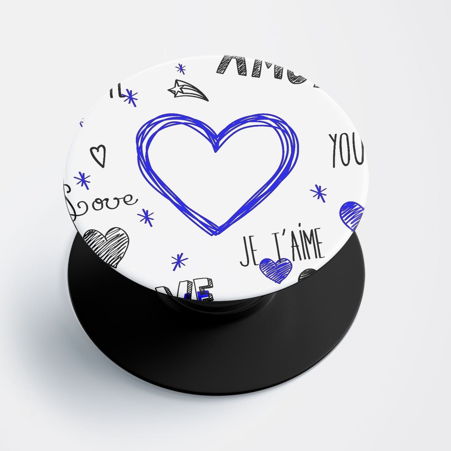 Scribble Love Flat Pop Holder