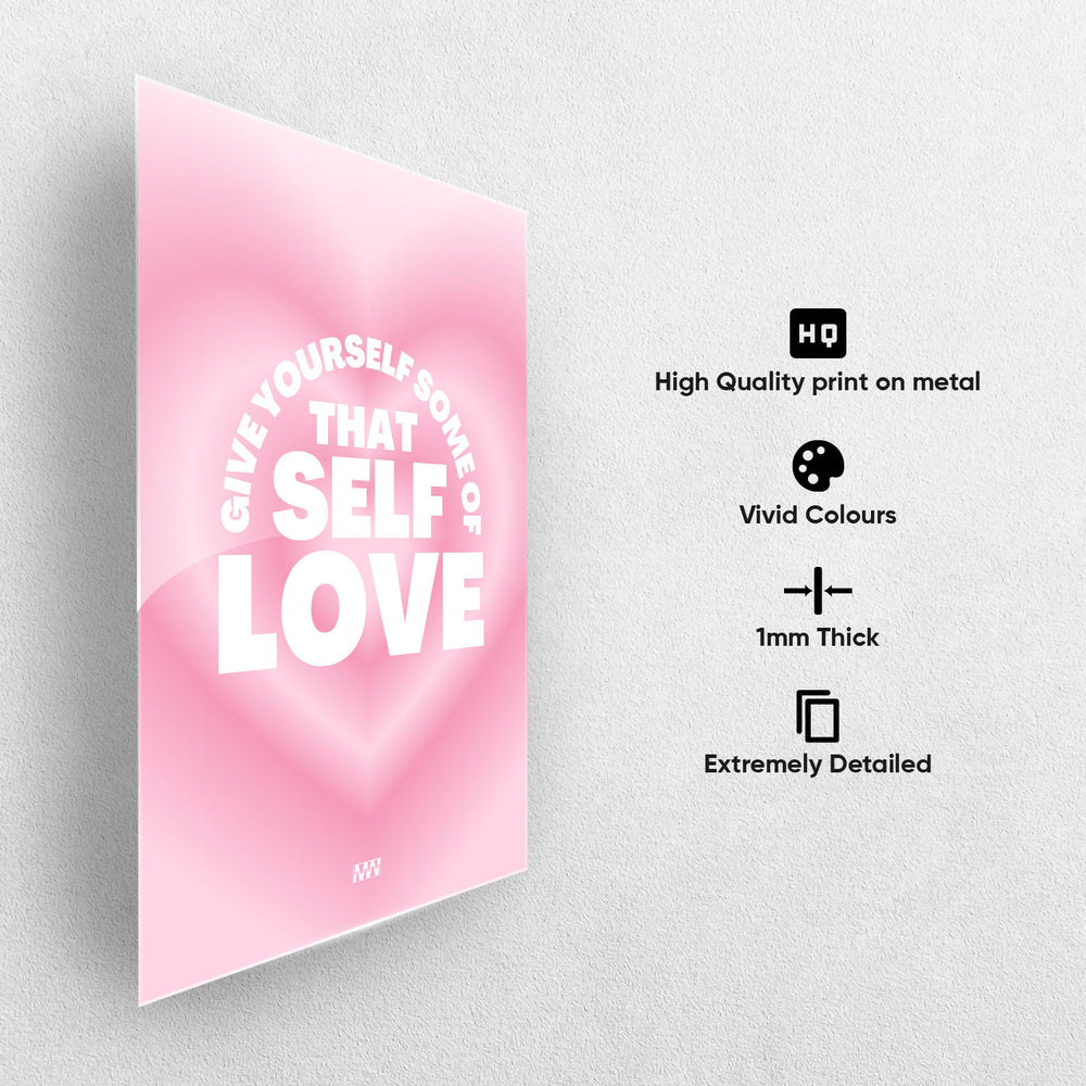 Self Love Affirmation Metal-Poster