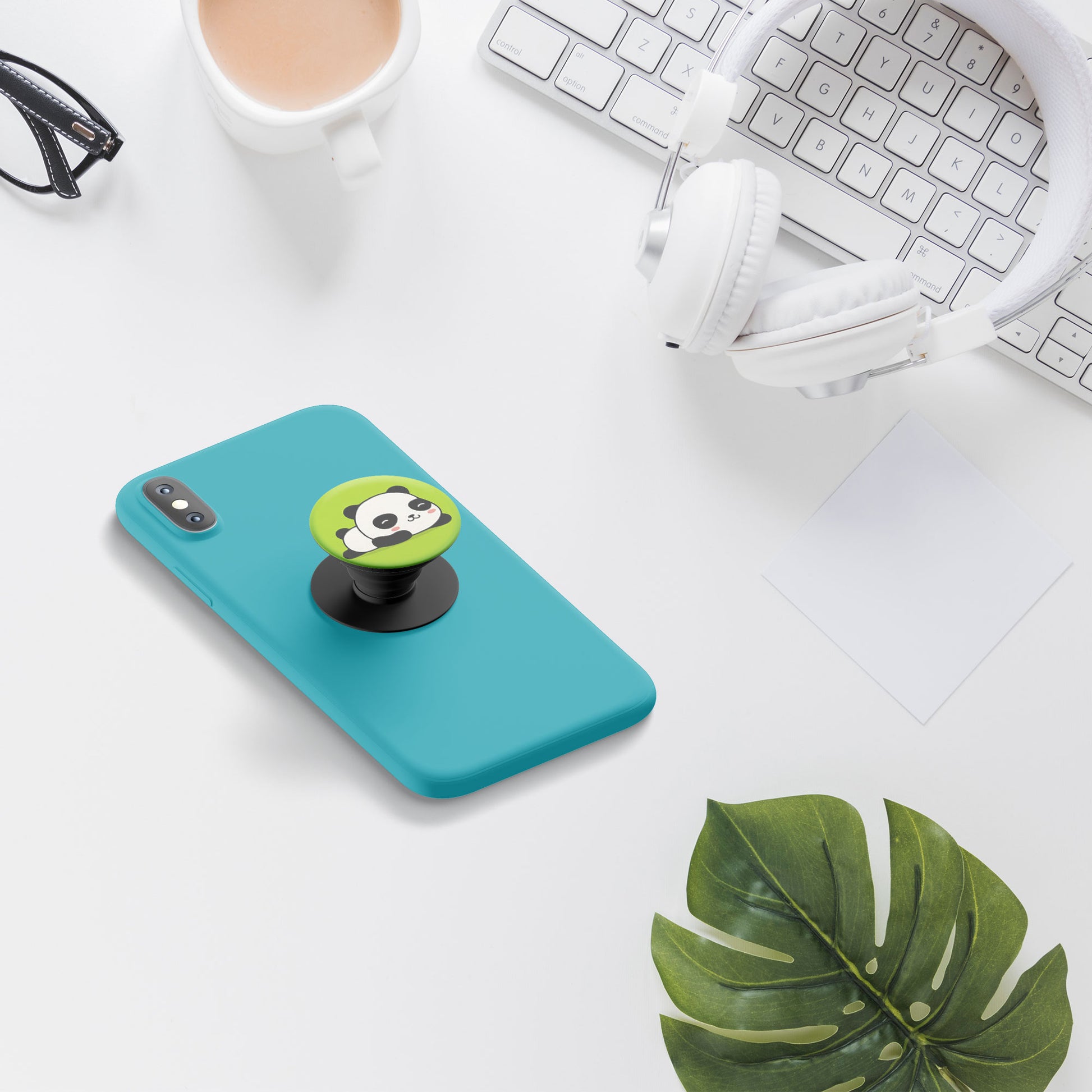 Sleepy Panda Flat Pop Holder