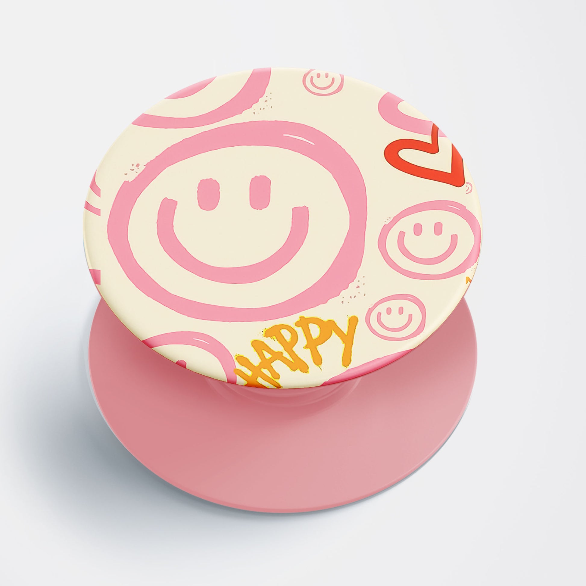 Smilies Pink Flat Pop Holder