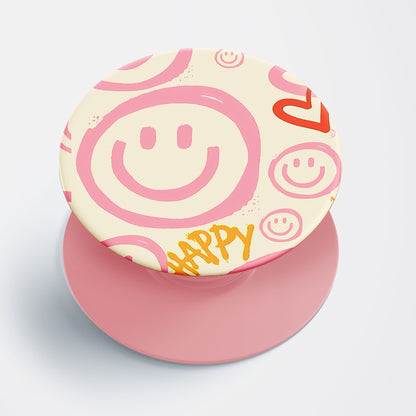 Smilies Pink Flat Pop Holder