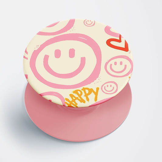 Smilies Pink Flat Pop Holder