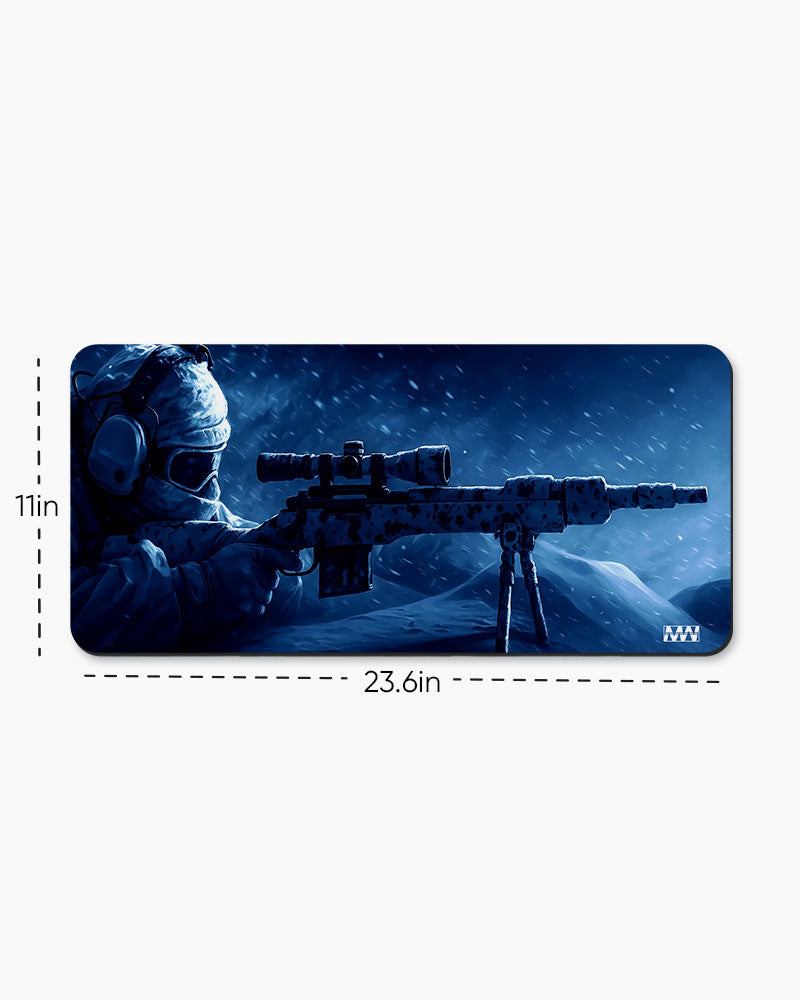 Snow Sniper Deskmat