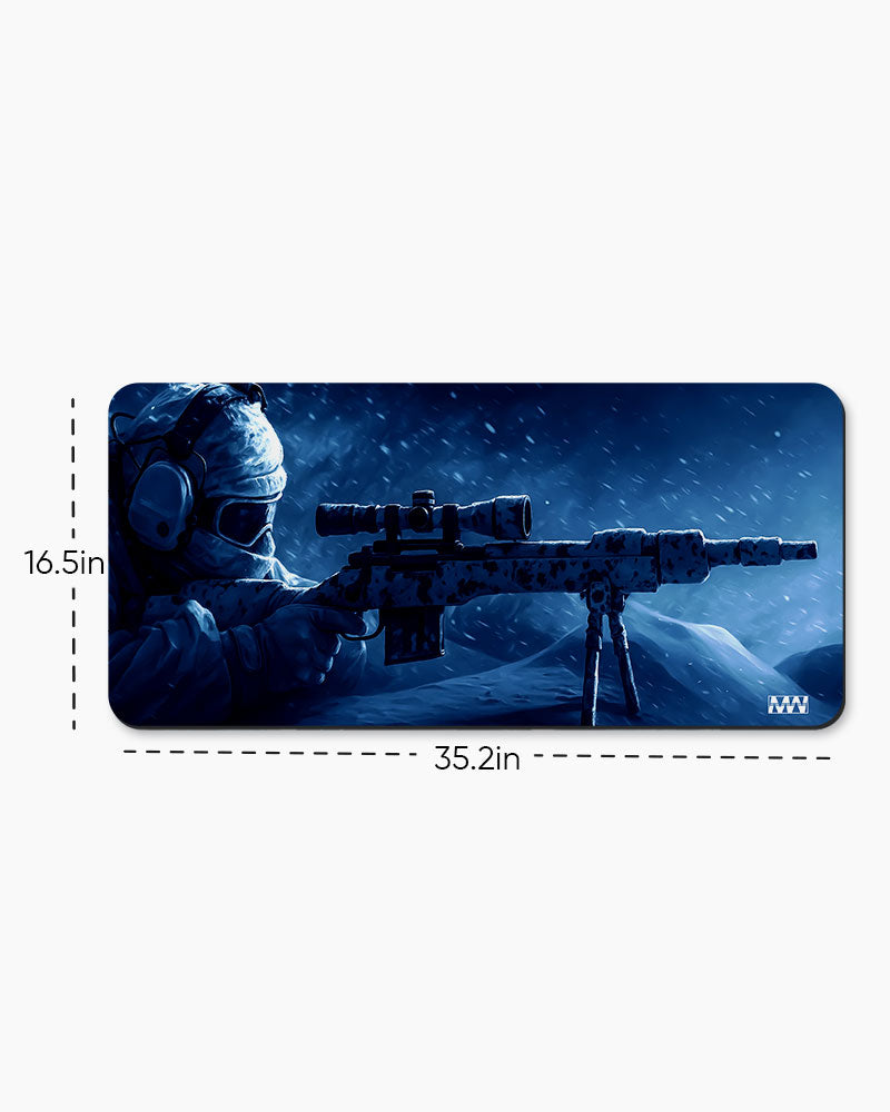 Snow Sniper Deskmat