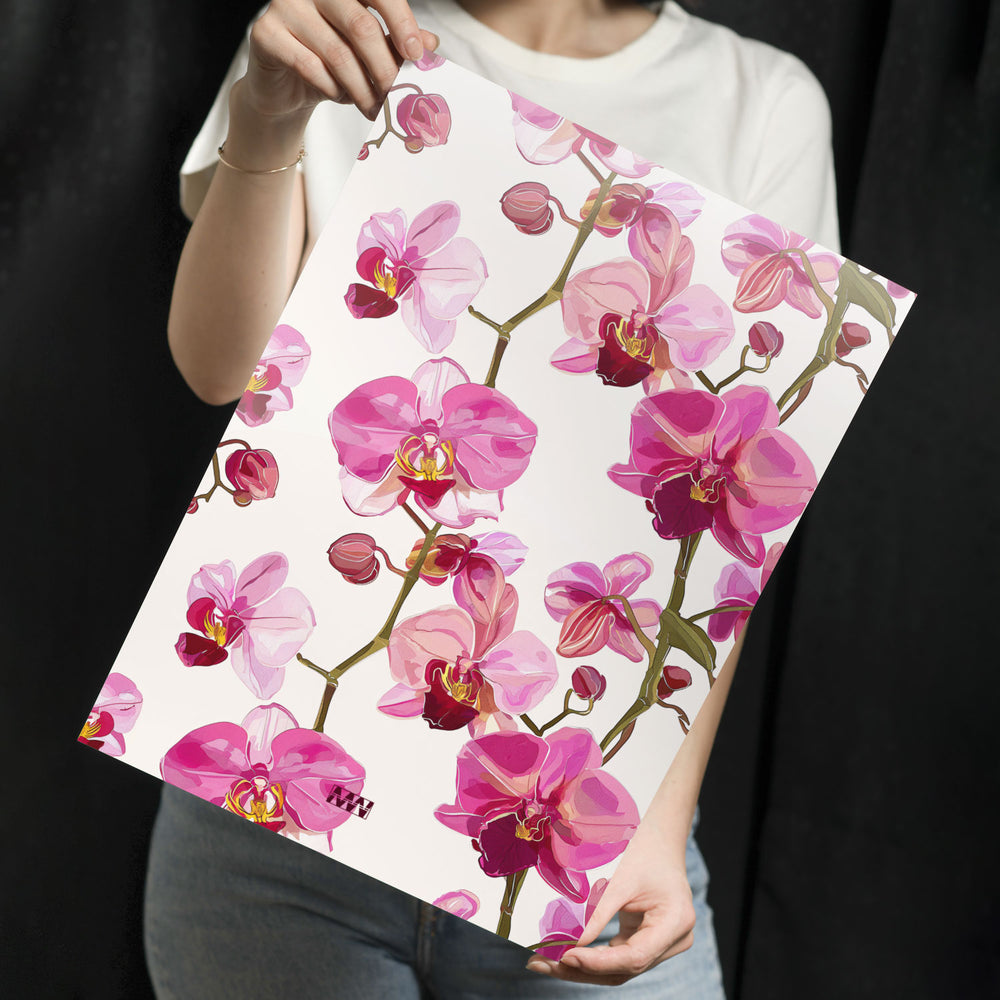 Soft Orchid Aesthetic Metal-Poster