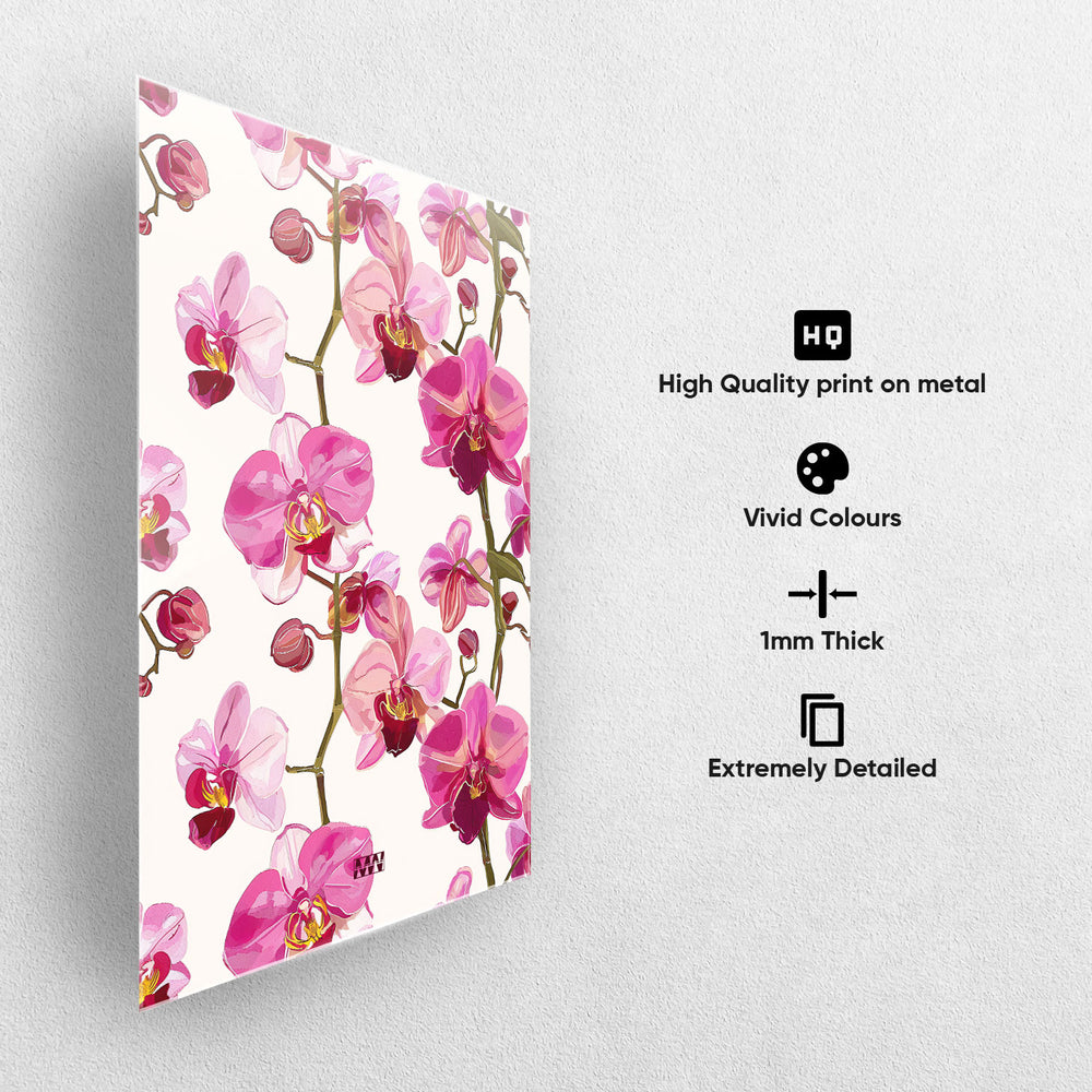 Soft Orchid Aesthetic Metal-Poster