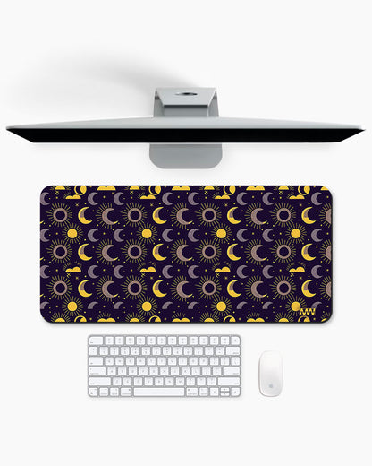 Solar Reverie Moons and Suns Aligned Deskmat