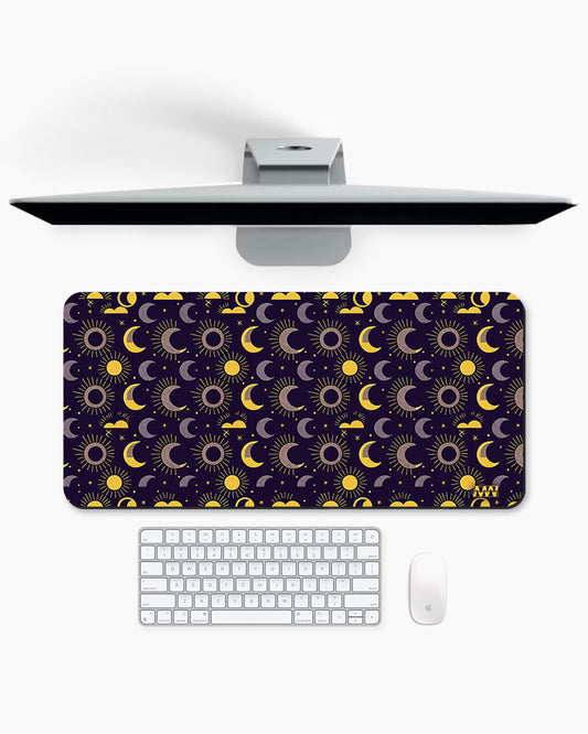 Solar Reverie Moons and Suns Aligned Deskmat