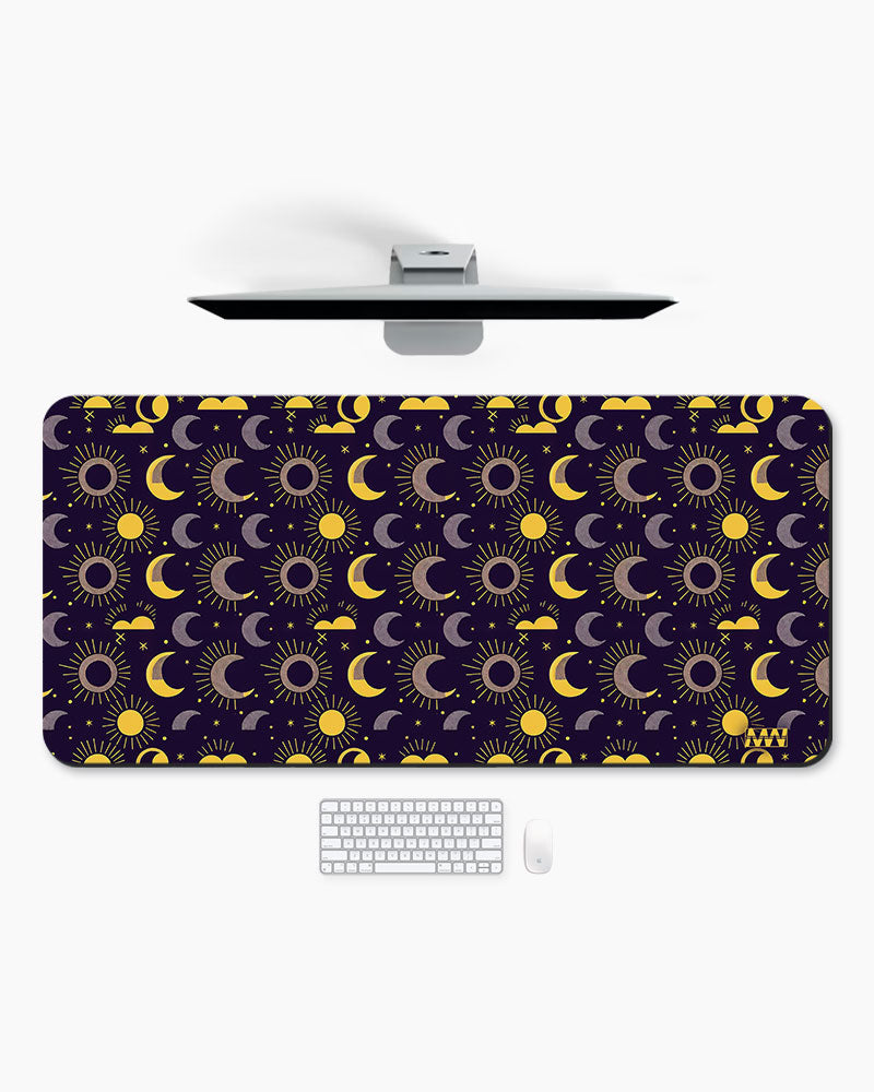 Solar Reverie Moons and Suns Aligned Deskmat