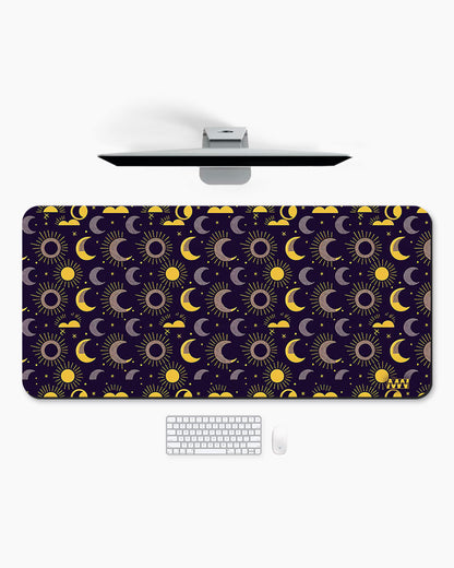 Solar Reverie Moons and Suns Aligned Deskmat