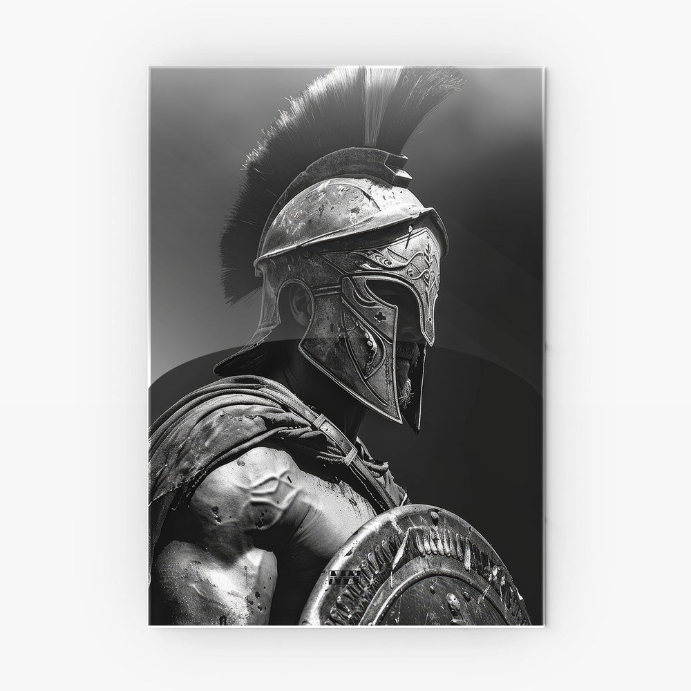 Spartan Warrior metal poster