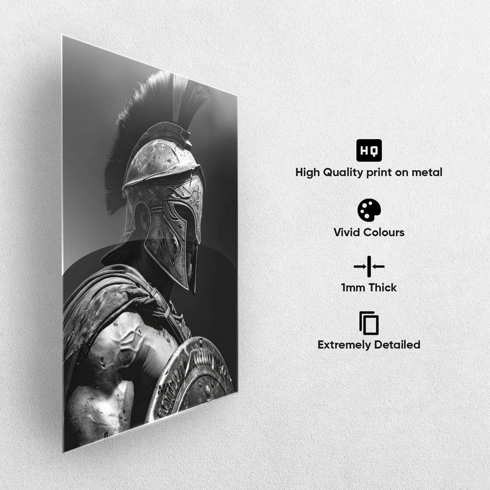 Spartan Warrior Metal-Poster