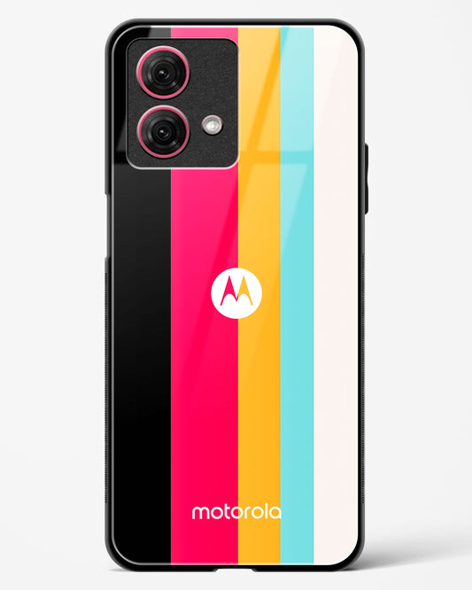 Spectrum Stripe Glass Phone Case-Moto G84 5G