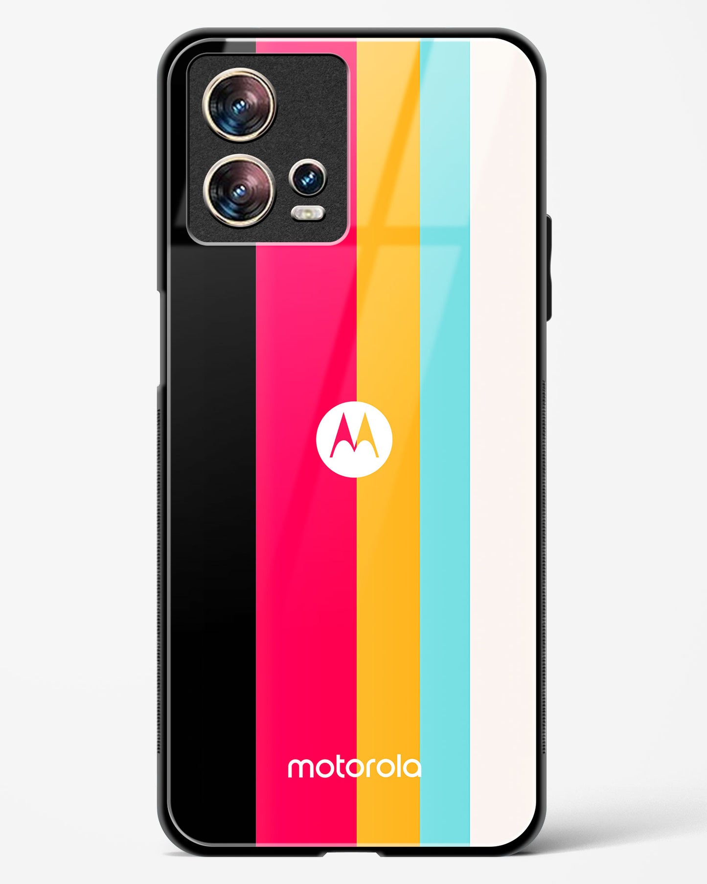 Spectrum Stripe Glass Phone Case-Motorola Edge 30 Fusion