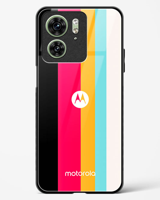 Spectrum Stripe Glass Phone Case-Motorola Edge 40