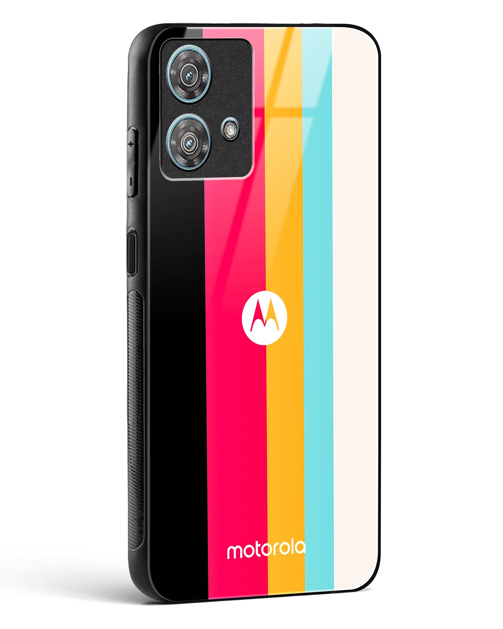Spectrum Stripe Glass Phone Case-Motorola Edge 40 Neo