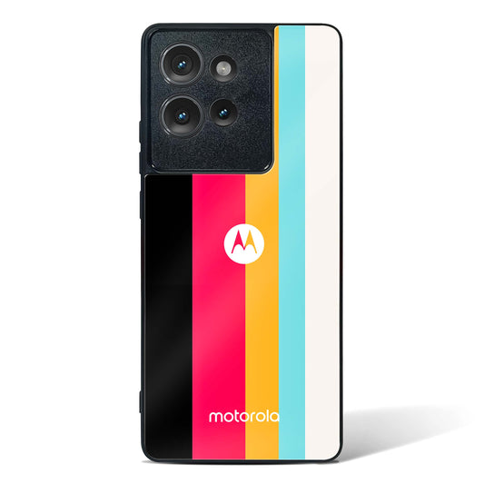 Spectrum Stripe Glass Phone Case-Motorola Edge 50