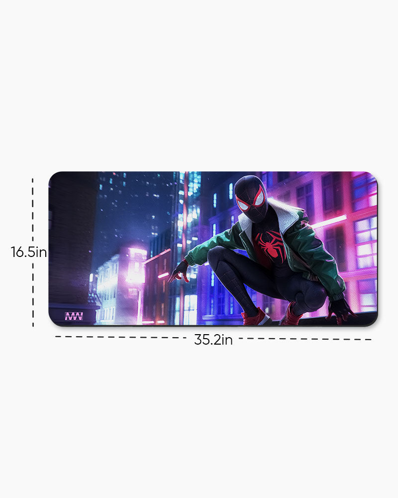 Spidey Neon Skyline Adventure Deskmat