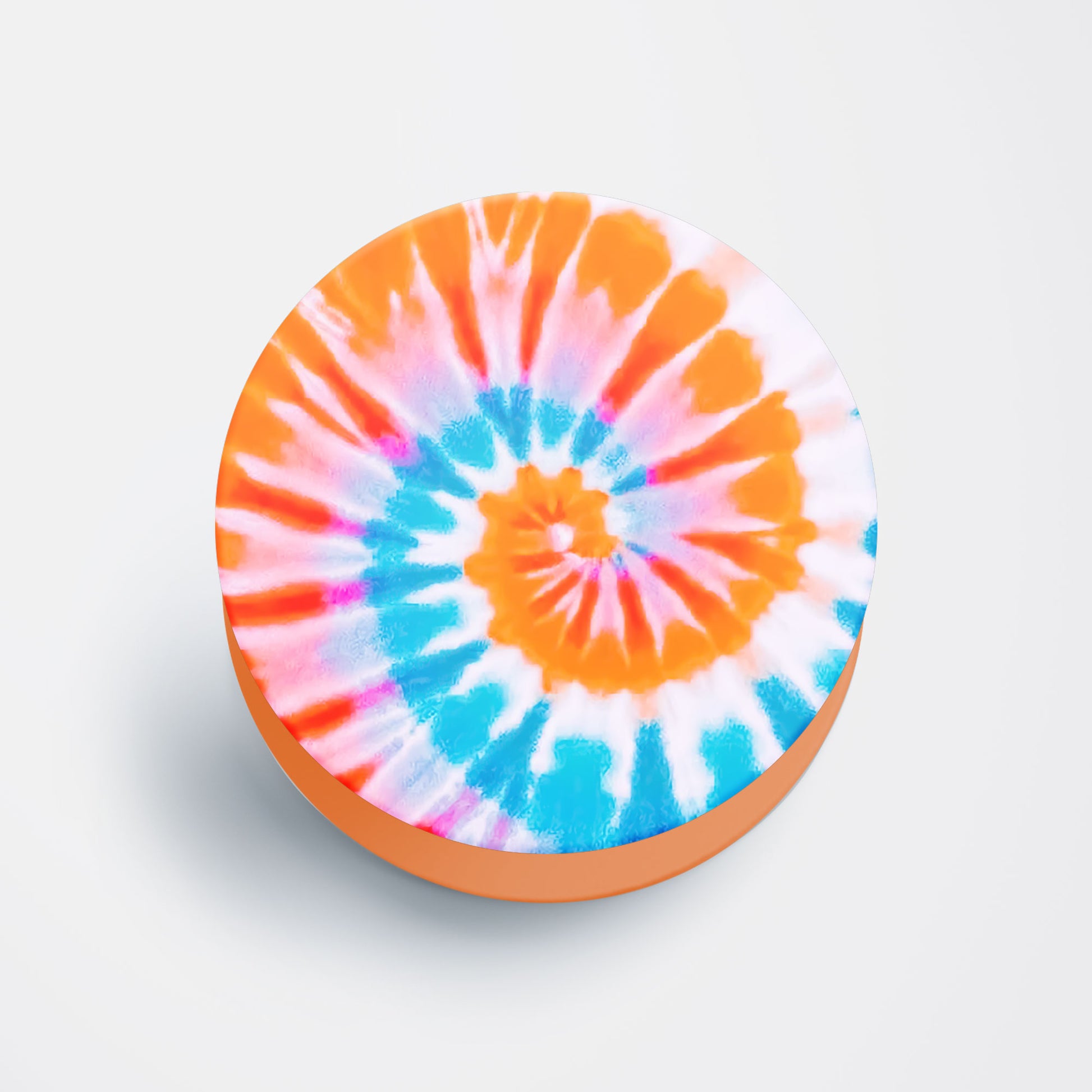 Spiral Tie Dye Flat Pop Holder