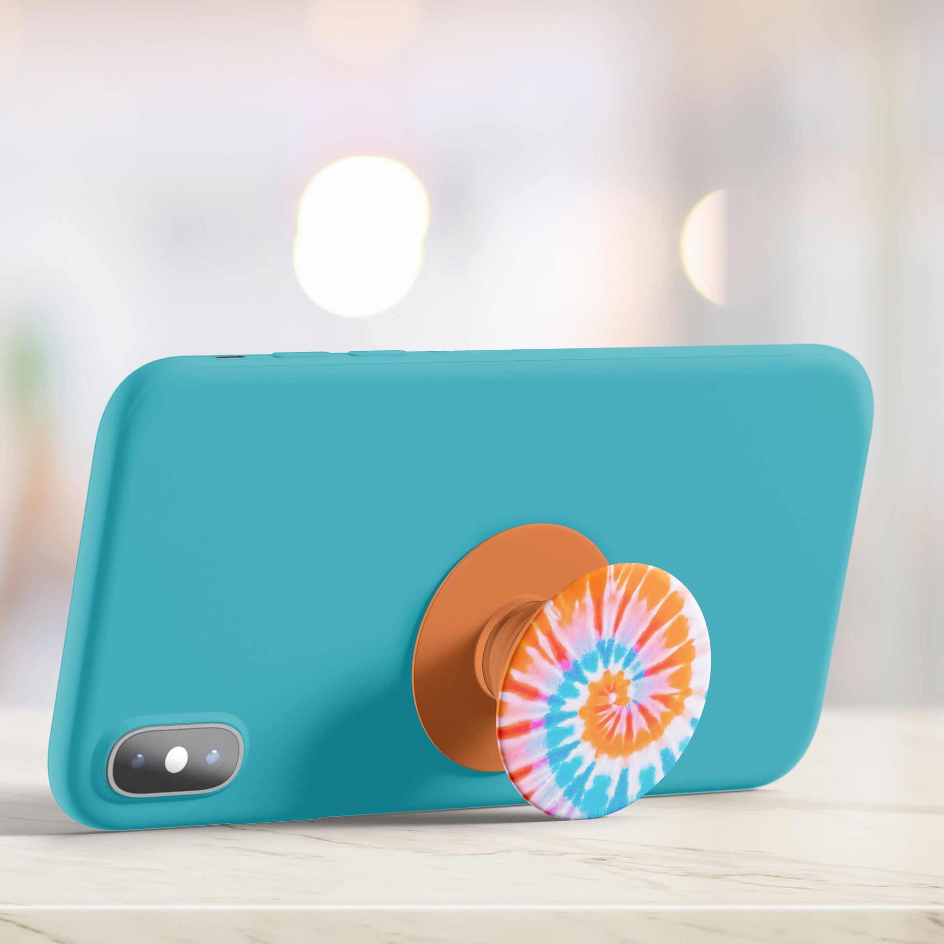 Spiral Tie Dye Flat Pop Holder