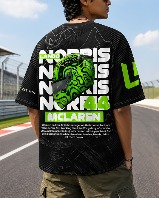 Neon F1 Style Racing Streetwear Drop Oversized Jersey